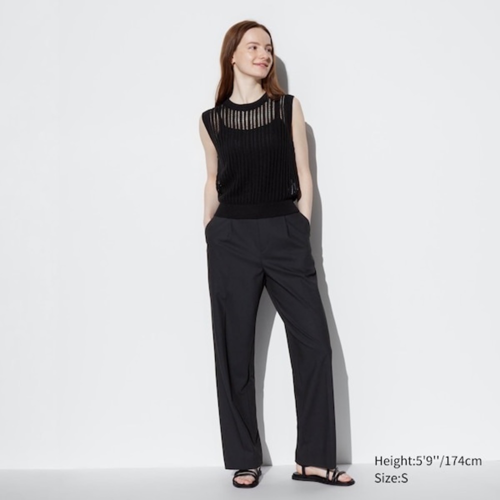 Uniqlo Wide-Fit Pleated Pants large
